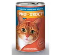ProХвост консервы для кошек лосось форель 415 г (банка)
