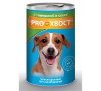 ProХвост консервы для собак говядина (банка). Вес: 415 г