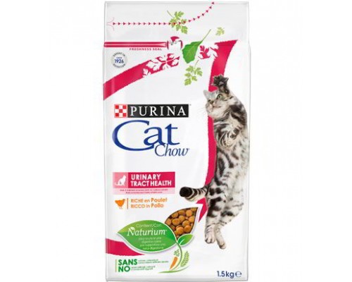 Акция 1,5кг+500г PURINA CAT CHOW сухой корм для кошек при мочекаменной болезни (Кэт Чау). Вес: 1,5кг + 500г