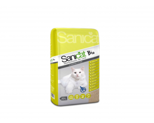 Sanicat Комкующийся наполнитель без аромата (Bio 20L) 20 л
