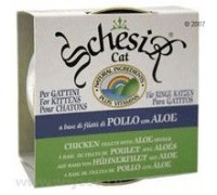 Schesir консервы для котят Цыпленок/алое 85 г