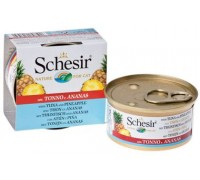 Schesir консервы для кошек Тунец/ананас/рис. Вес: 75 г
