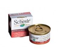 Schesir консервы для кошек Тунец/говядина/рис 85 г