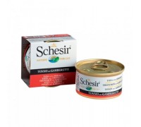 Schesir консервы для кошек Тунец/креветки. Вес: 85 г