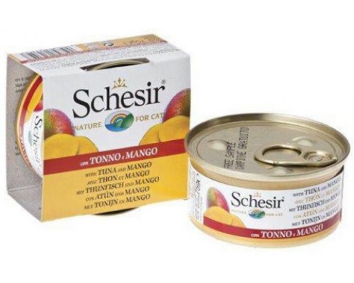 Schesir консервы для кошек Тунец/манго. Вес: 75 г