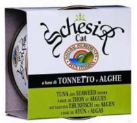 Schesir консервы для кошек Тунец/морские водоросли. Вес: 85 г