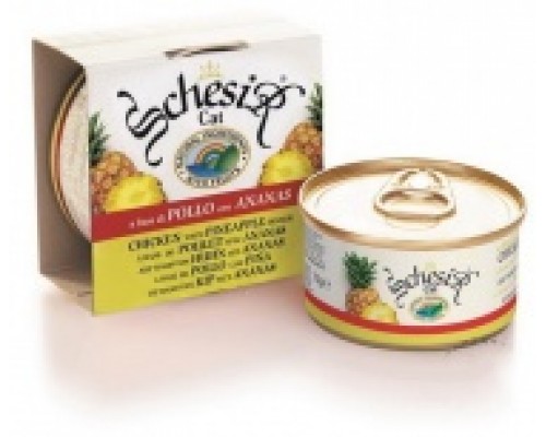 Schesir консервы для кошек Цыпленок/ананас. Вес: 75 г