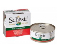 Schesir консервы для собак Филе Цыпленка/говядина 150 г