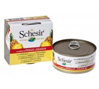 Schesir консервы для собак Цыпленок/ананас 150 г