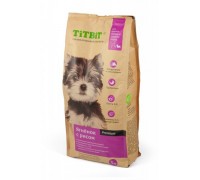 TiTBiT Сухой корм для щенков малых и средних пород ягненок с рисом