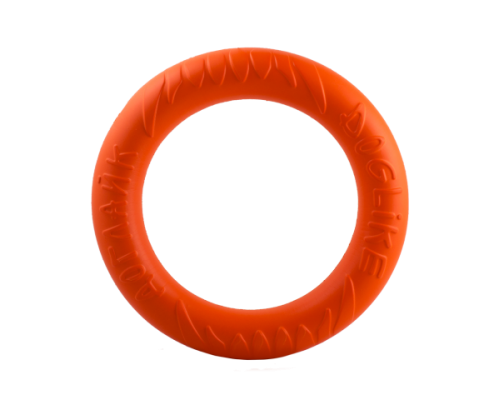 ДОГЛАЙК Кольцо среднее для собак крупных и средних пород (оранжевый) диаметр 27 см