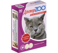 Доктор ZOO витамины для кошек со вкусом Говядины 90 таб.