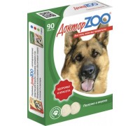 Доктор ZOO витамины для собак с L-карнитином Здоровье и красота 90 таб