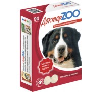 Доктор ZOO витамины для собак с биотином Здоровье кожи и шерсти 90 таб