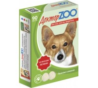 Доктор ZOO витамины для собак со вкусом Печени 90 таб