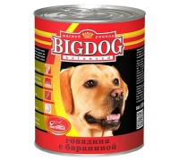 ЗООГУРМАН Консервы для собак "BIG DOG" Говядина с бараниной. Вес: 850 г