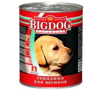 ЗООГУРМАН Консервы для щенков "BIG DOG" Говядина. Вес: 850 г