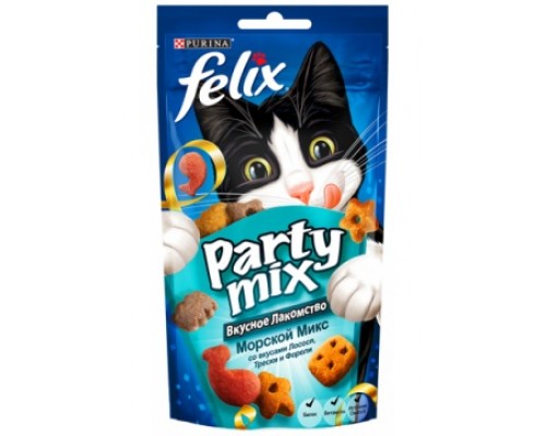 Феликс Party Mix Морской: лосось, треска, форель (Felix). Вес: 20 г