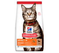 Hills Science Plan Feline Adult Optimal Care с Ягненком сухой корм для кошек Ягненок (Хиллс). Вес: 300 г