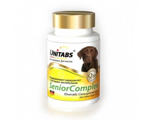 UNITABS SeniorComplex с Q10 для собак старше 7 лет 100 таб