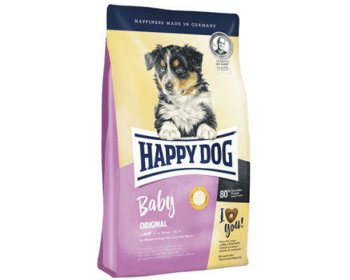 Happy Dog Baby Original для щенков средних и крупных пород с 4 недель до 6 месяцев. Вес: 1 кг