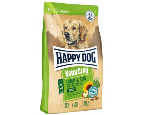 Happy Dog NaturCroq Lamm/Reis для взрослых собак всех пород. Ягненок/Птица/Рыба. Вес: 1 кг