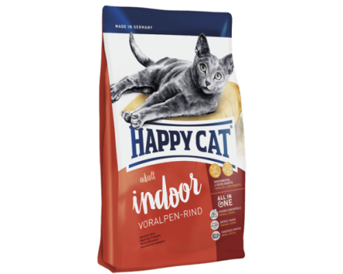 Happy Cat Indoor Альпийская говядина. Вес: 1,4 кг
