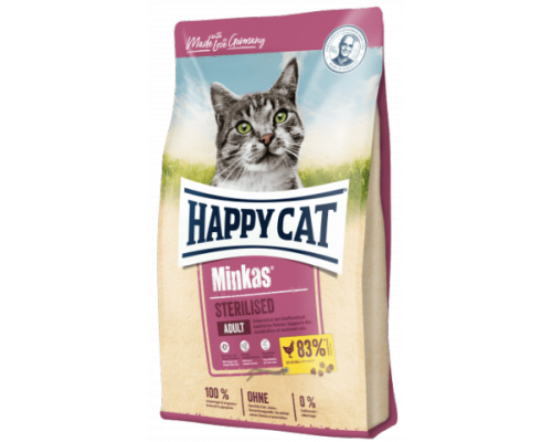 Happy Cat Minkas Sterilised. Вес:1,5 кг