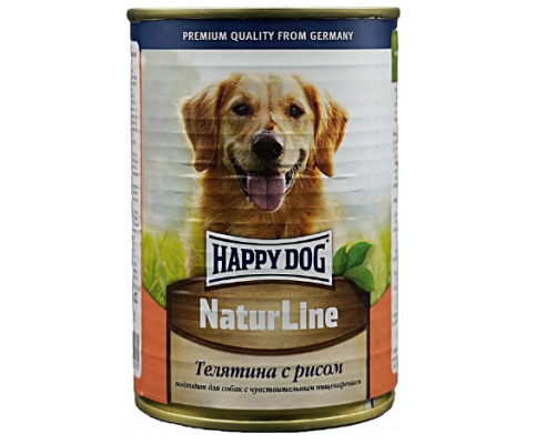 Happy Dog Телятина с рисом. Вес: 400 г