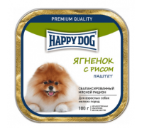 Happy Dog Ягнёнок с рисом паштет. Вес: 100 г