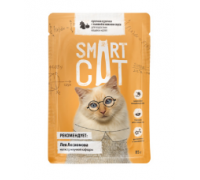 Smart Cat Паучи для взрослых кошек и котят кусочки курочки с тыквой в нежном соусе. Все: 85 г