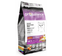 ProBalance для кошек Adult Gourmet Diet с говядиной и ягнёнком. Вес: 1,8 кг