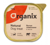 Organix Влажное лакомство для собак бычьи семенники в желе, измельченные. Вес: 100 г