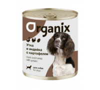 Organix Консервы для собак Утка, индейка, картофель. Вес: 400 г