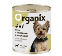 Organix Консервы для собак Фрикасе из гуся с яблоками и морковкой. Вес: 400 г