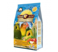Верные друзья корм для мелких и средних попугаев, с витаминами. Вес: 500 г