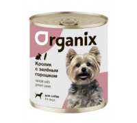 Organix Консервы для собак Кролик с зеленым горошком. Вес: 400 г
