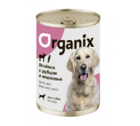 Organix Консервы для собак Ягненок с рубцом и морковью. Вес: 750 г