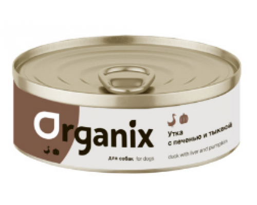 Organix Консервы для собак Сочная утка с печенью и тыквой. Вес: 100 г