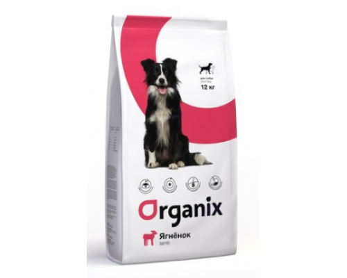 Organix Для взрослых собак с ягненком для чувствительного пищеварения (Adult Dog Lamb). Вес: 18 кг