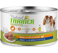 Trainer Natural SENSITIVE PLUS Mini Adult Консервы гипоаллергенный рацион для взрослых собак мелких пород с кроликом и рисом. Вес: 150 г