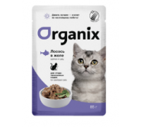 Organix Паучи для стерилизованных кошек лосось в желе. Вес: 85 г