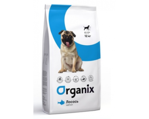 Organix Для собак со свежим лососем и рисом (Adult Dog Salmon). Вес: 2,5 кг