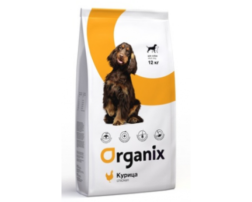 Organix сухой корм для взрослых собак с курицей и цельным рисом (Adult Dog Chicken). Вес: 2,5 кг