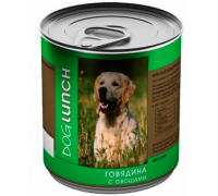 DOG LUNCH консервы для собак Говядина с овощами (ДОГ ЛАНЧ). Вес: 750 г