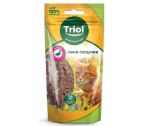 TRIOL Мини-сердечки из утки для кошек (Триол). Вес: 40 г