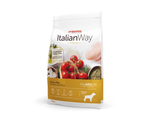 Italian Way Безглютеновый корм для собак с курицей и рисом (ITALIAN WAY MED CHICKEN/RICE). Вес: 3 кг