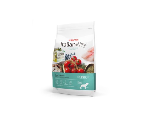 Italian Way Беззерновой корм для собак со свежей форелью и черникой, контроль веса и профилактика аллергии (ITALIAN WAY MED IDEAL WEIGHT TROUT/BLUEBERRY). Вес: 3 кг