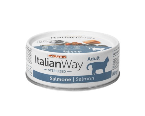Italian Way Консервы для стерилизованных кошек с лососем (ITALIAN WAY WET CAT STERILIZED SALMON). Вес: 80 г