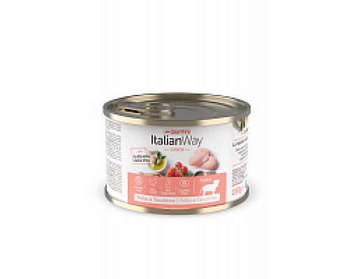 Italian Way Консервы для щенков мясное ассорти с томатами и рисом (ITALIAN WAY WET DOG JUNIOR). Вес: 150 г